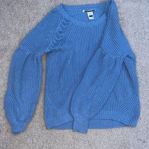 Blue crew neck sweater